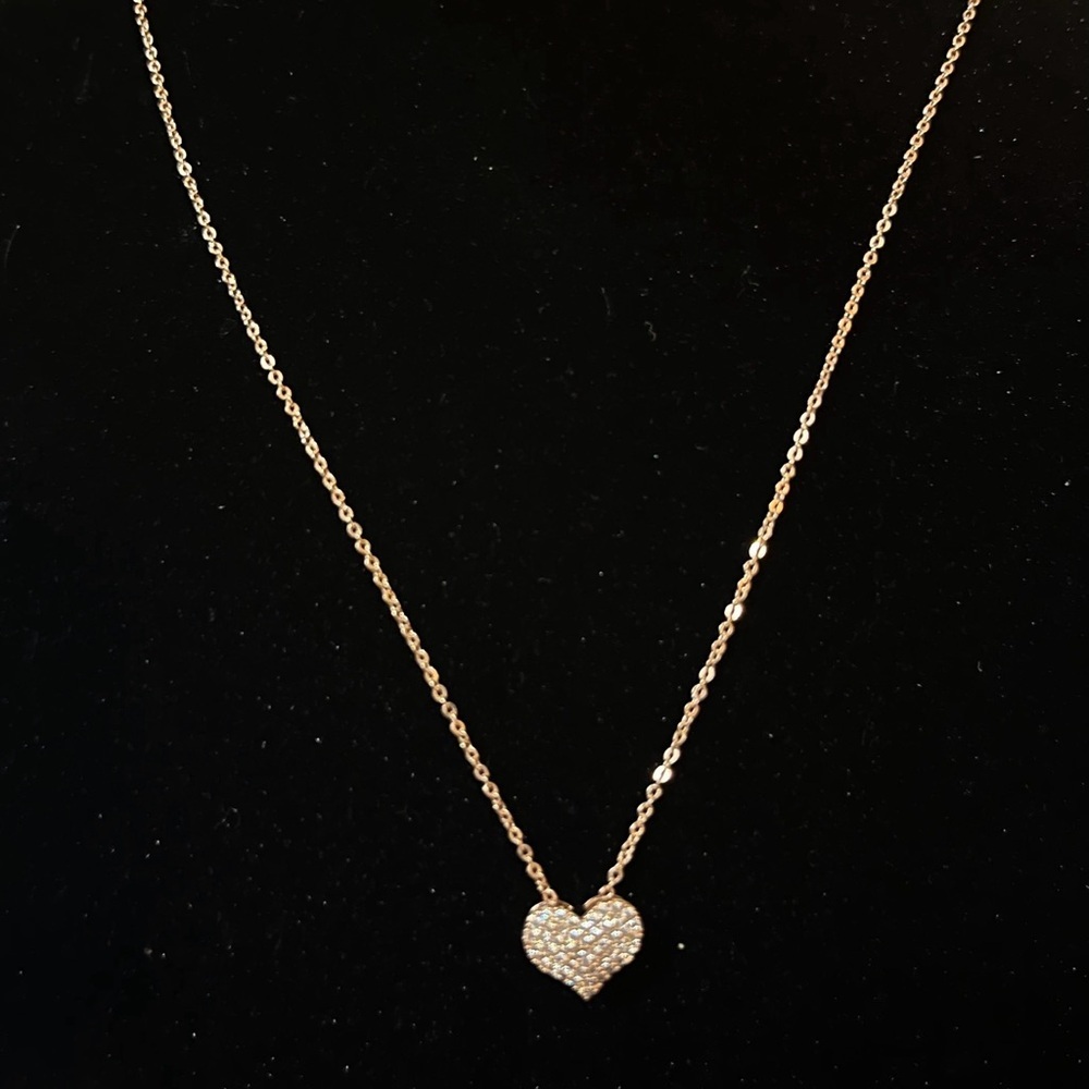 Elegant Heart Pendant Necklace with Sparkling Crystals – Perfect Gift